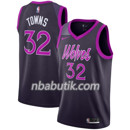 NBA Mænd Trøje Minnesota Timberwolves Karl-Anthony Towns 32 2018-19 Nike City Edition Lilla Swingman NBA Mænd Trøje Minnesota Timberwolves Karl-Anthony Towns 32 2018-19 Nike City Edition Lilla Swingman